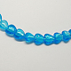 Perles en verre d'argent feuille manuelles FOIL-R050-12x8mm-14-2