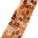 Brins de perles d'agete rouge naturel G-C038-02C-1