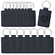 16 porte-clés rectangulaire en cuir PU&nbsp;KEYC-DC0001-45A-1