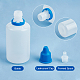 Benecreat 6 セット 6 色のプラスチック空スポイトボトル液体用  先のとがった口のトップキャップ  ミックスカラー  3.7x9.5cm  容量：50ml（1.69fl.oz）  1セット/色 TOOL-BC0002-29-4