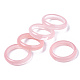 透明樹脂指輪  天然石風  鮭色  usサイズ8 3/4(18.7mm) RJEW-T013-004-F01-1