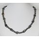 Unmagnetische synthetischen Hämatit Halskette X-NJEW-457L-68-2