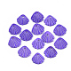 スプレープリント淡水シェルペンダント  シェル  紫色のメディア  10.5x10x1.5mm  穴：1.2mm SHEL-S276-17C-1