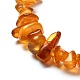 Bracelet extensible en perles d'ambre naturel pour enfant BJEW-JB06819-01-3