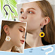 Sunnyclue 1 boîte de 200 crochets de boucles d'oreilles en plastique hypoallergéniques KY-SC0001-67-5