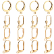 Beebeecraft 1 Box 40Pcs 4 Styles Leverback Earrings Findings 18K Gold Plated French Ear Hook Earrings Leverback Earring Components with Open Loop for Earring Jewelry Making Hole: 1.2/1.5/1.6mm FIND-BBC0002-78-1