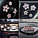 GORGECRAFT 4 Pack Daisy Flowers Air Vent Decorations Cute Automotive Interior Trim Car Air Freshener Clips (Pink) AJEW-WH0114-10B-2