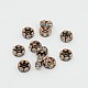 Brass Rhinestone Spacer Beads X-RB-A014-L8mm-01R-NF-1