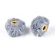 Европейские бусины с имитацией кроличьей шерсти FIND-WH0126-574Q-1