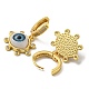 Серьги-кольца из латуни с покрытием из настоящего золота 18 карат EJEW-A033-04G-02-2