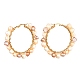 Boucles d'oreilles vintage en perles de perles naturelles pour fille femme EJEW-JE04643-04-3