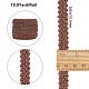 GORGECRAFT 10.9 Yards Polyester Woven Gimp Trim 5/8 inch Wide Braid Lace Trim Centipede Decorated Lace Ribbon for Costume DIY Crafts Sewing Jewellery Making Home Decoration (Brown) DIY-GF0005-16A-2