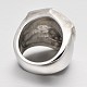 316 acier inoxydable large bande doigt les anneaux de rétro hommes à la mode RJEW-J066-06-23mm-4