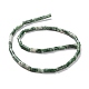 Natürliche grüne Fleck Jaspis Perlen Stränge G-F247-50-2