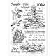 GLOBLELAND Lighthouses Clear Stamps Seagulls Sailboats Sea Background Silicone Clear Stamp Seals for Cards Making DIY Scrapbooking Photo Journal Album Decoration DIY-WH0167-57-0047-8