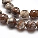 Chapelets de perles rondes à facettes en agate naturelle teintée X-G-E268-17-2