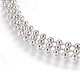 Stainless Steel Ball Chain Necklace Making MAK-L019-01A-P-2