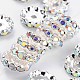 Grade A Brass Rhinestone Spacer Beads RSB160NF-02-1