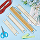 BENECREAT 4 Pcs Wooden Macrame Cord Measuring Tool Macrame Wall Hanging Tool Braided Cord Measure Rulers for Crafts DIY Handmade Works Handicraft Enthusiasts TOOL-WH0155-74D-5
