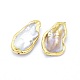 Perlas barrocas naturales perlas cultivadas de agua dulce PEAR-G005-10-3