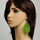 Fashion Feather Earrings EJEW-D008-213-2