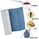 パッチにアイロンをかける/縫う  マスクと衣装のアクセサリー  アップリケ  バックパック用  服  スチールブルー  1500x105x0.3mm DIY-WH0401-10C-6