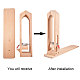 Nuevas herramientas de madera de clip de retención de cuero TOOL-WH0032-01-8