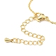 Brass Cable Chain Necklaces Making MAK-L025-05G-3