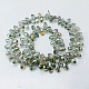 Electroplate Glass Faceted Teardrop Beads Strands EGLA-D014-31-2