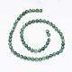 Natürliche afrikanische türkisfarbene (Jaspis) Perlenstränge G-F425-03-2
