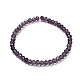 Faceted Glass Rondelle Beads Stretch Bracelet for Kid BJEW-JB06807-24-1