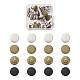 Kissitty 16sets 4 Styles Iron Button Pins for Jeans PALLOY-KS0001-07-1