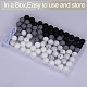 80Pcs 4 Style Round Silicone Focal Beads SIL-SZ0001-22G-4