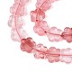 Вишневого кварца стеклянные бусы пряди G-N257-24A-10-4