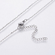 304 Stainless Steel Chain Necklaces NJEW-O108-42P-4