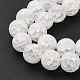 Frosted Crackle Glass Beads Strands CCG-10D-37-3