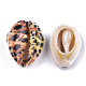 Perles de coquillage cauri naturelles imprimées X-SSHEL-T007-16-3