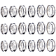 Sunnyclue 18 pz 6 impostazioni per anelli scanalati in acciaio inossidabile misura 304 RJEW-SC0001-05P-1
