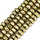 Electroplate Non-magnetic Synthetic Hematite Beads Strands X-G-S352-51-1