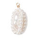 Natural Baroque Pearl Pendants PALLOY-TA00092-2