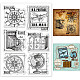 BENECREAT Travel Themed Plastic Clear Stamp DIY-WH0167-56-1044-1