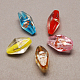Perles en verre d'argent feuille manuelles X-FOIL-R105-M-1