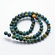 Synthetic Malachite Beads Strands G-I199-32-4mm-E-2
