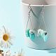 Natural Amazonite & Shell Pearl Beads Healing Power Jewelry Set for Girl Women X1-SJEW-TA00002-5