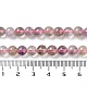 Hilos de perlas de cuarzo rutilado púrpura natural G-M427-A01-01-5