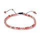 Bracelets de perles de nylon tressés réglables BJEW-JB05508-3