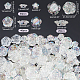 Pandahall elite 120pcs 3 perles en plastique transparentes de style KY-PH0001-68-2