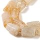 Naturelles quartz jaune brins de perles G-M403-B20-4