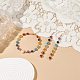 Boucles d'oreilles et bracelet en pierres naturelles et synthétiques mélangées et perles SJEW-JS01261-8
