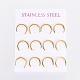 304 Stainless Steel Stud Earrings EJEW-I235-05G-2